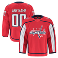 Broks Custom W.Capitals Red Home Authentic Pro Jerseys