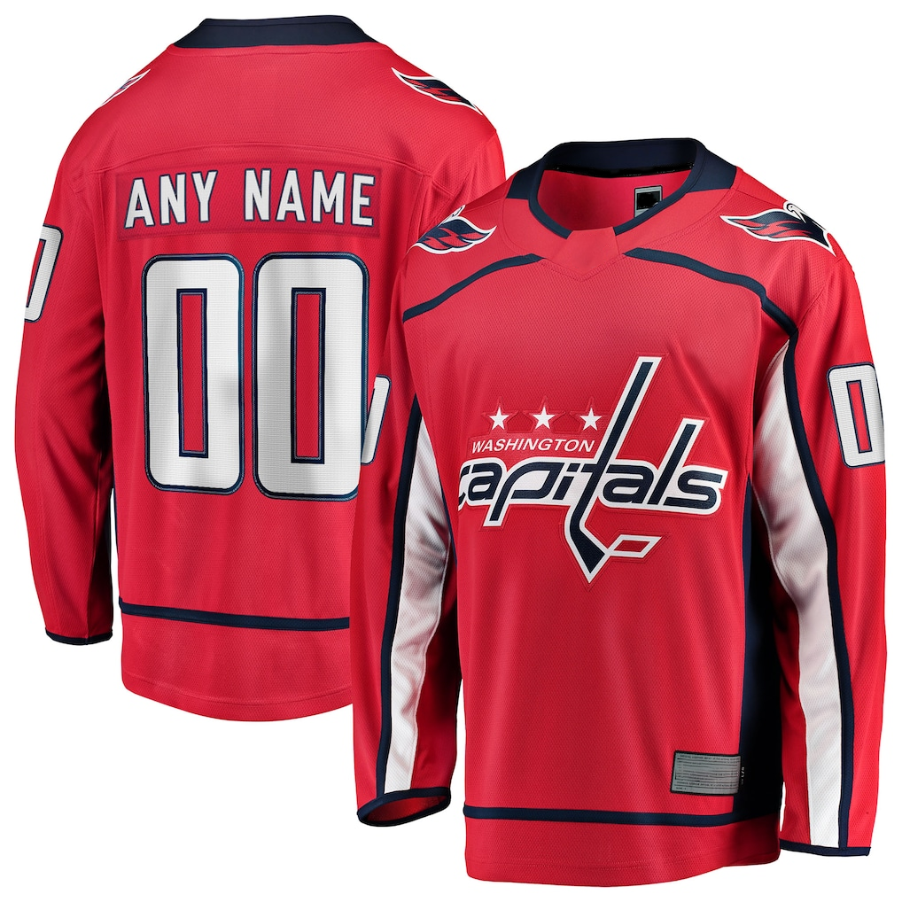 Broks Custom W.Capitals Red Home Breakaway Jerseys