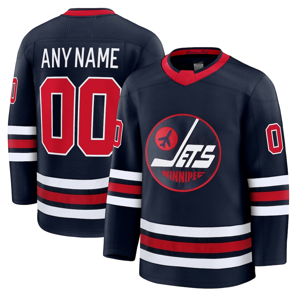 Broks Custom W.Jets Navy Alternate Premium Jerseys