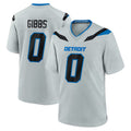 Broks D.Lions #0 Jahmyr Gibbs Player Silver 2026 Rivalries Collection Home Game Stitched Jerseys