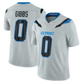Broks D.Lions #0 Jahmyr Gibbs Player Silver Limited 2026 Rivalries Collection Home Game Stitched Jerseys