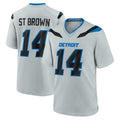 Broks D.Lions #14 Amon-Ra St. Brown Player Silver 2026 Rivalries Collection Home Game Stitched Jerseys