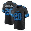 Broks D.Lions #20 Barry Sanders Player Black Alternate Home Game Stitched Jerseys