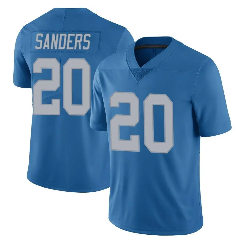 Broks D.Lions #20 Barry Sanders Player Blue Limited Throwback Vapor Untouchable Stitched Jerseys