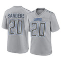 Broks D.Lions #20 Barry Sanders Player Gray Atmosphere Fashion Home Game Stitched Jerseys