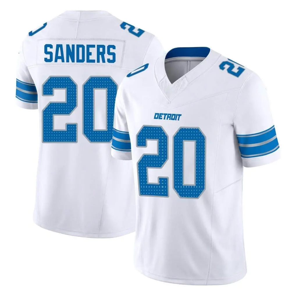 Broks D.Lions #20 Barry Sanders Player White Limited Vapor F.U.S.E. Alternate Home Game Stitched Jerseys