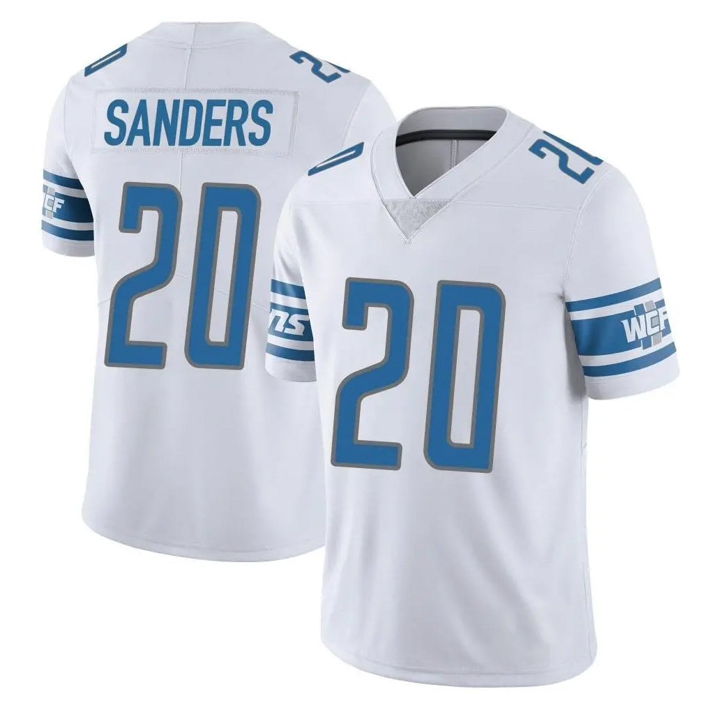 Broks D.Lions #20 Barry Sanders Player White Limited Vapor Untouchable Home Game Stitched Jerseys
