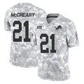Broks D.Lions #21 Roger McCreary Player Arctic Camo Salute To Service Limited Stitched Jerseys