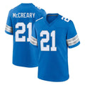 Broks D.Lions #21 Roger McCreary Player Blue Alternate Home Game Stitched Jerseys