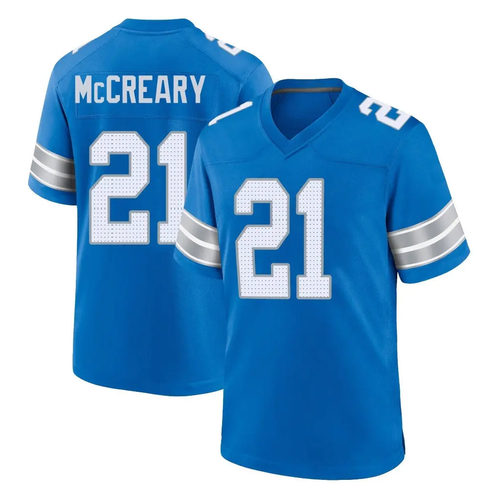 Broks D.Lions #21 Roger McCreary Player Blue Alternate Home Game Stitched Jerseys