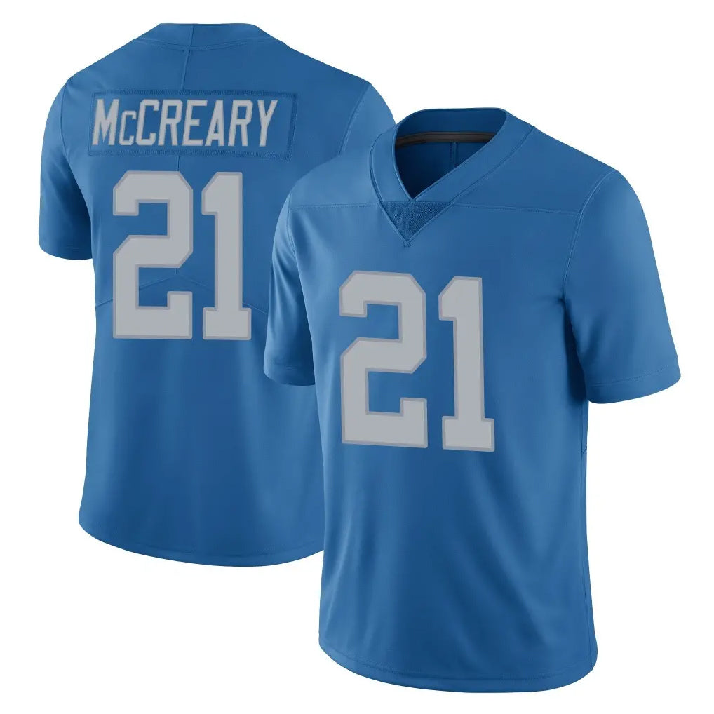 Broks D.Lions #21 Roger McCreary Player Blue Limited Throwback Vapor Untouchable Stitched Jerseys