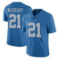 Broks D.Lions #21 Roger McCreary Player Blue Limited Throwback Vapor Untouchable Stitched Jerseys