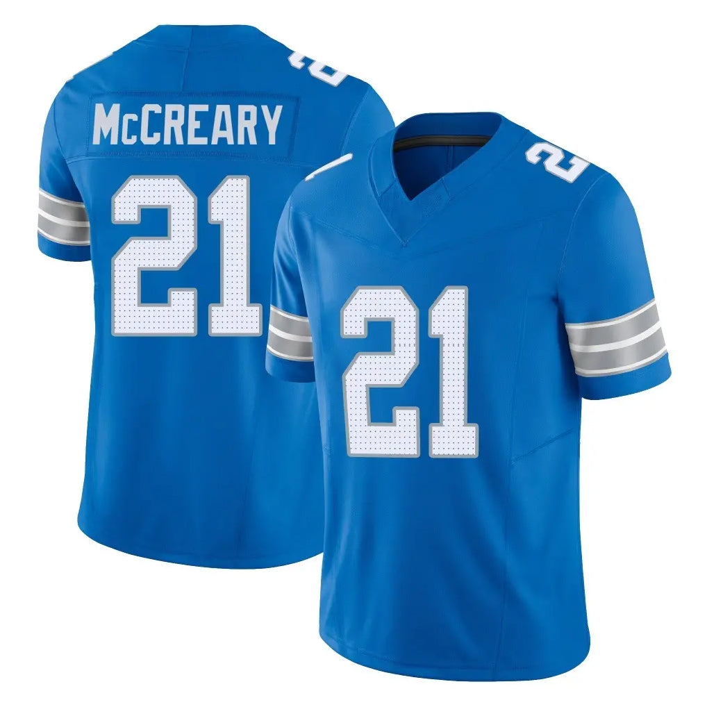Broks D.Lions #21 Roger McCreary Player Blue Limited Vapor F.U.S.E. Alternate Home Game Stitched Jerseys