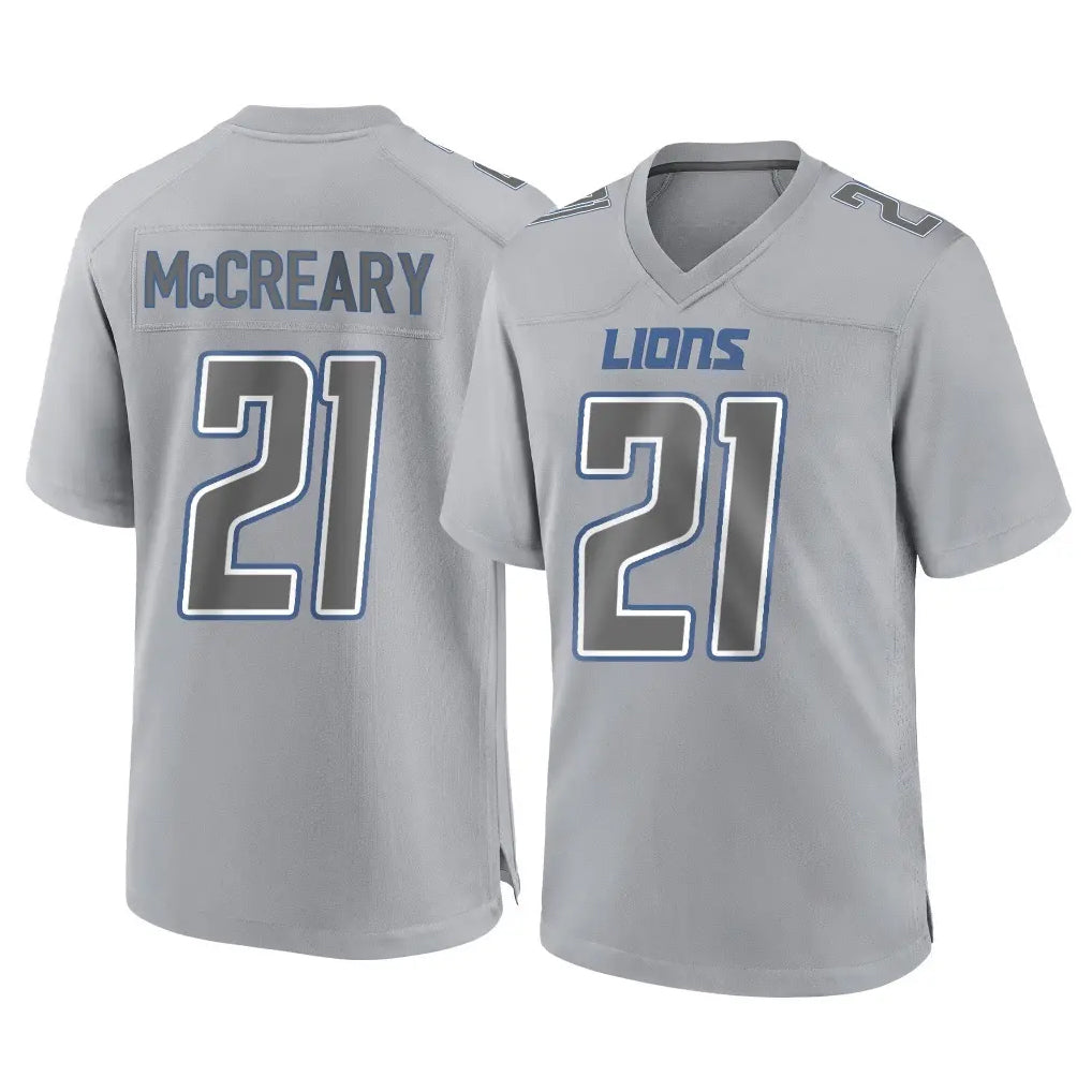 Broks D.Lions #21 Roger McCreary Player Gray Atmosphere Fashion Home Game Stitched Jerseys