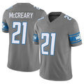 Broks D.Lions #21 Roger McCreary Player Gray Vapor F.U.S.E. Limited Home Game Stitched Jerseys