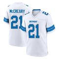Broks D.Lions #21 Roger McCreary Player White Alternate Home Game Stitched Jerseys
