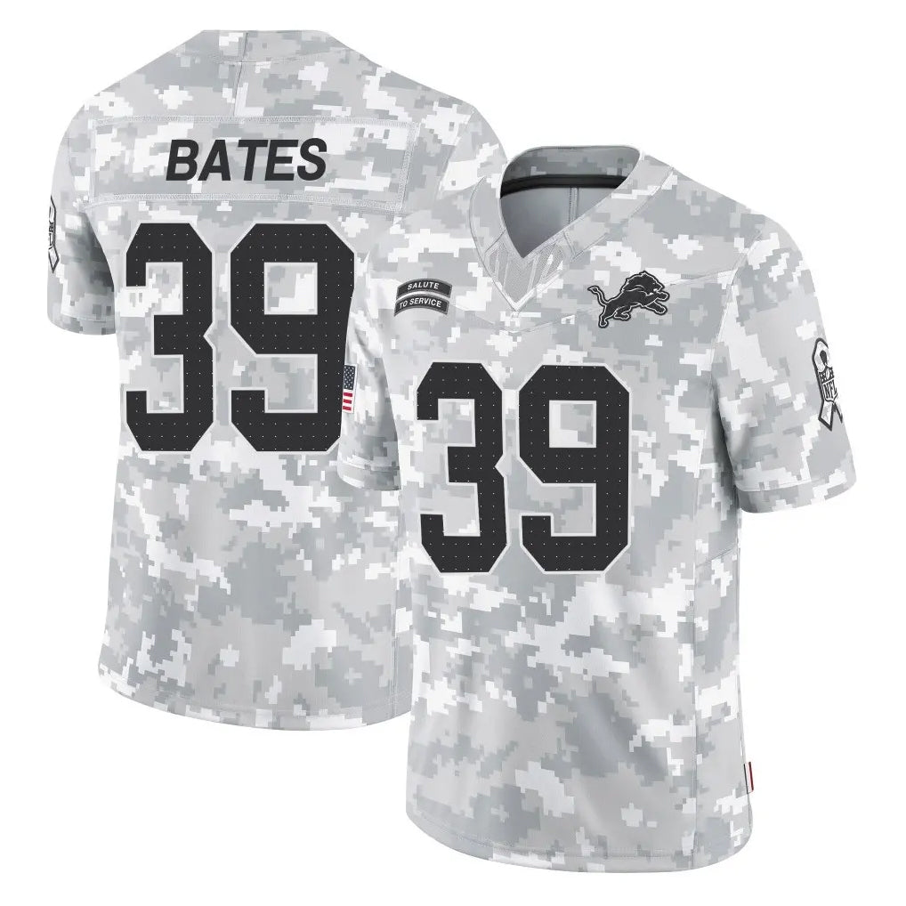 Broks D.Lions #39 Jake Bates Player Arctic Camo Salute To Service Limited Stitched Jerseys