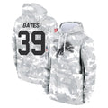 Broks D.Lions #39 Jake Bates Player Arctic Camo Salute to Service Hoodies Limited Game Stitched Jerseys
