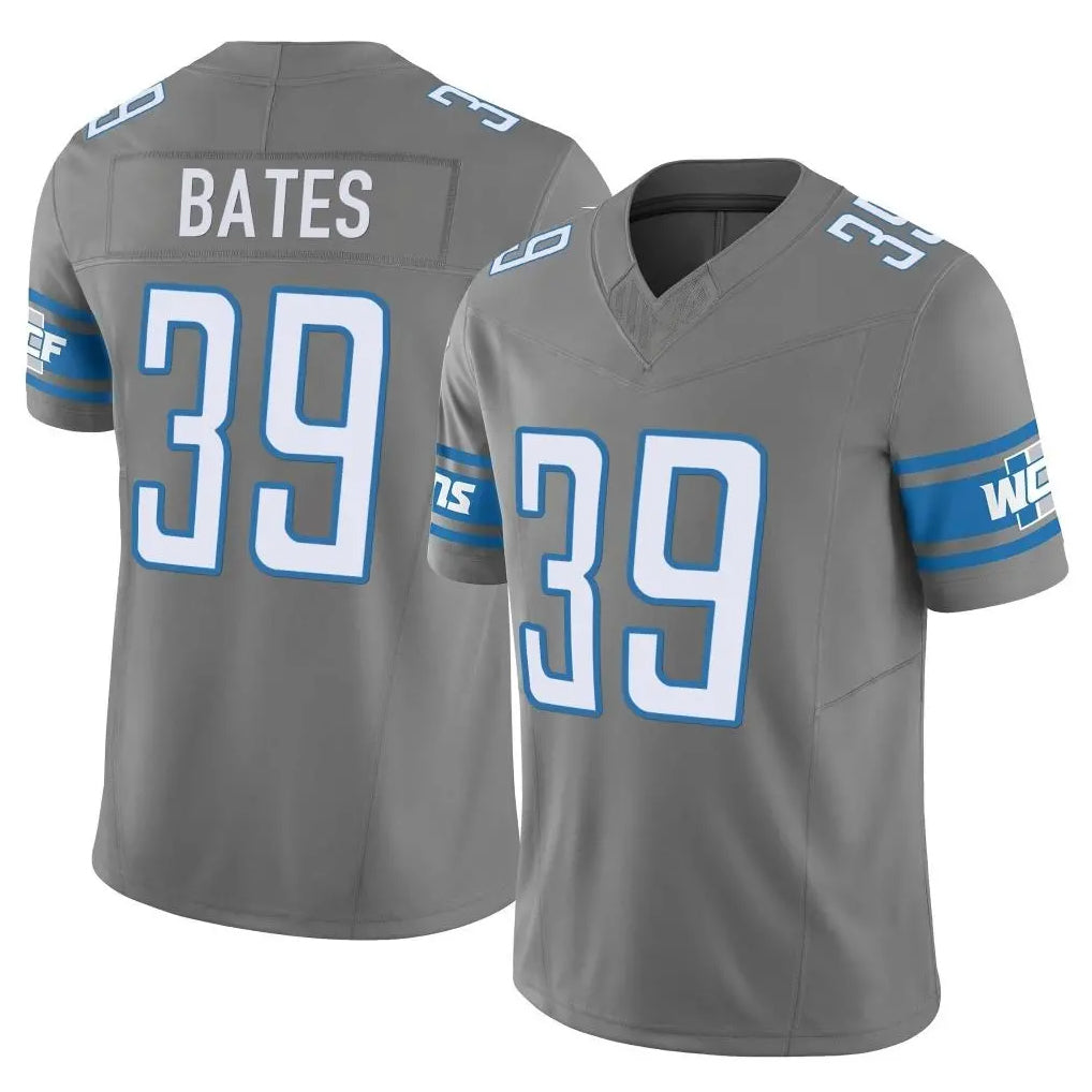 Broks D.Lions #39 Jake Bates Player Gray Vapor F.U.S.E. Limited Home Game Stitched Jerseys