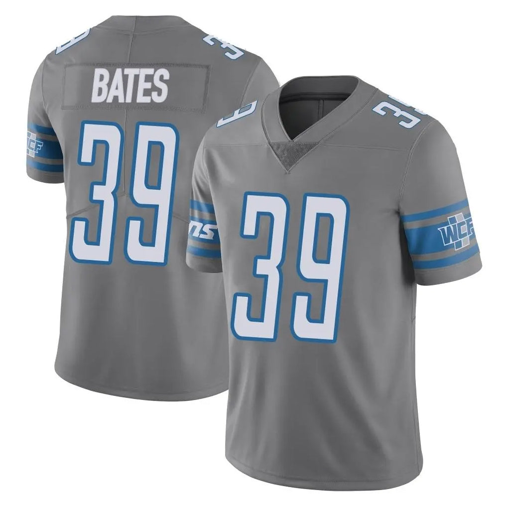 Broks D.Lions #39 Jake Bates Player Gray Vapor Untouchable Limited Home Game Stitched Jerseys
