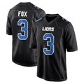 Broks D.Lions #3 Jack Fox Player Black Fashion Home Game Stitched Jerseys