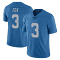 Broks D.Lions #3 Jack Fox Player Blue Limited Throwback Vapor Untouchable Stitched Jerseys
