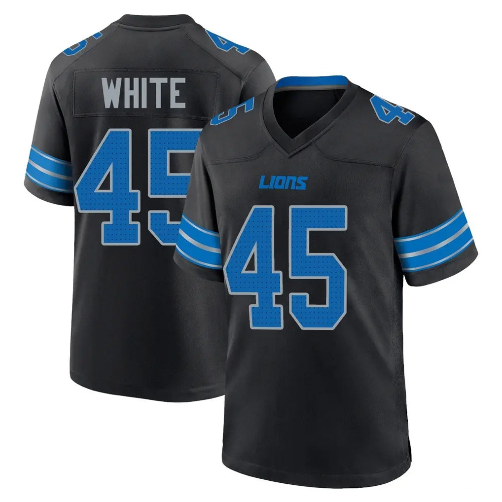 Broks D.Lions #45 Devin White Player Black Alternate Home Game Stitched Jerseys