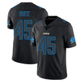 Broks D.Lions #45 Devin White Player Black Impact Limited Home Game Stitched Jerseys