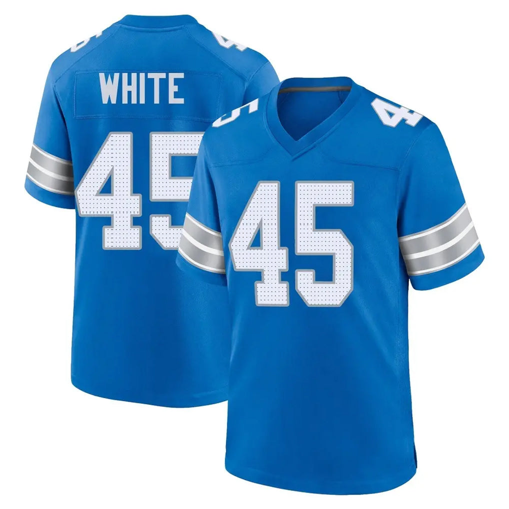 Broks D.Lions #45 Devin White Player Blue Alternate Home Game Stitched Jerseys