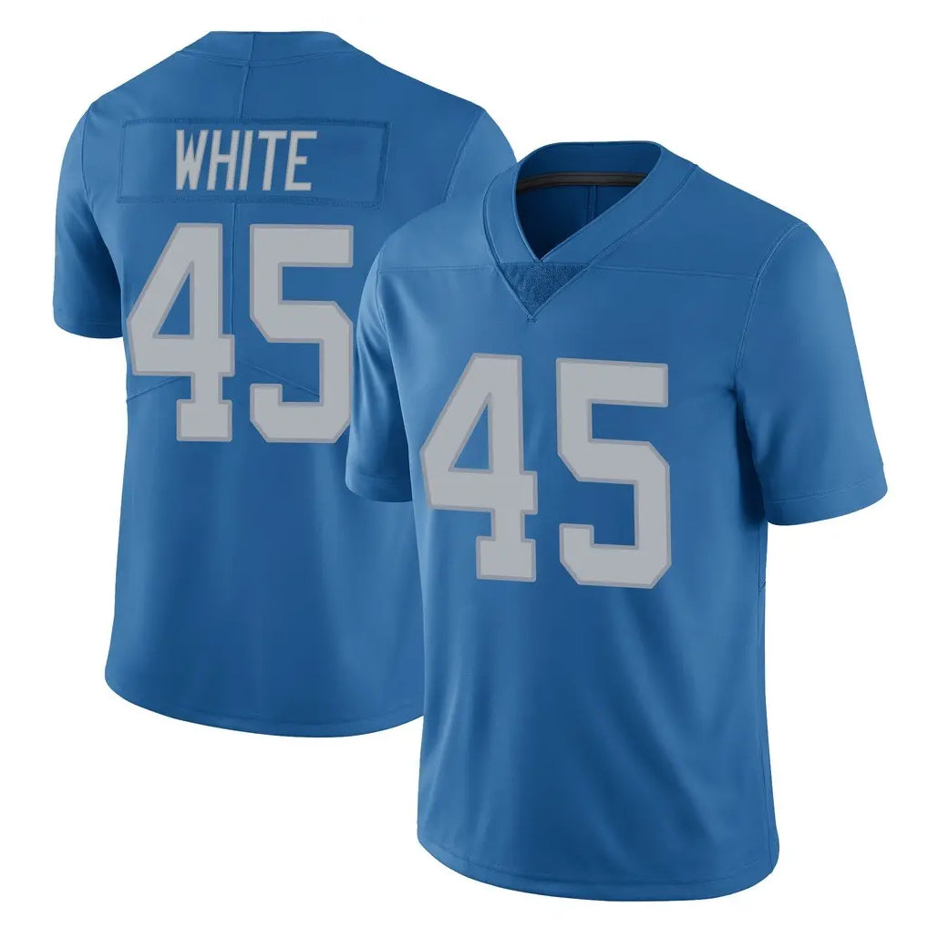 Broks D.Lions #45 Devin White Player Blue Limited Throwback Vapor Untouchable Stitched Jerseys