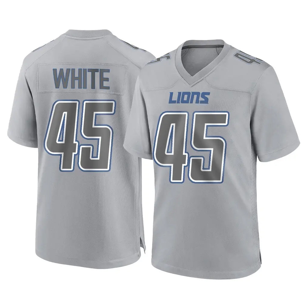 Broks D.Lions #45 Devin White Player Gray Atmosphere Fashion Home Game Stitched Jerseys