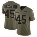 Broks D.Lions #45 Devin White Player Olive 2025 Salute To Service Limited Home Game Stitched Jerseys