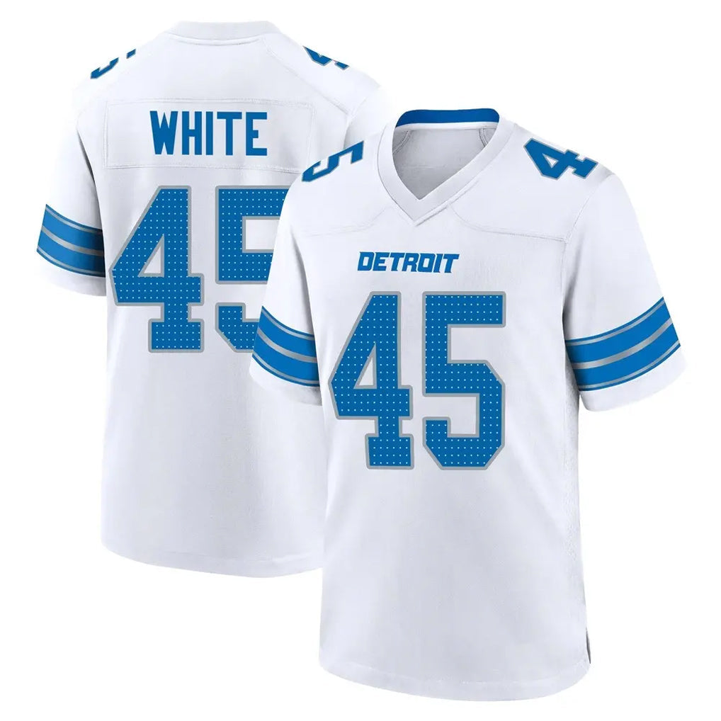 Broks D.Lions #45 Devin White Player White Alternate Home Game Stitched Jerseys