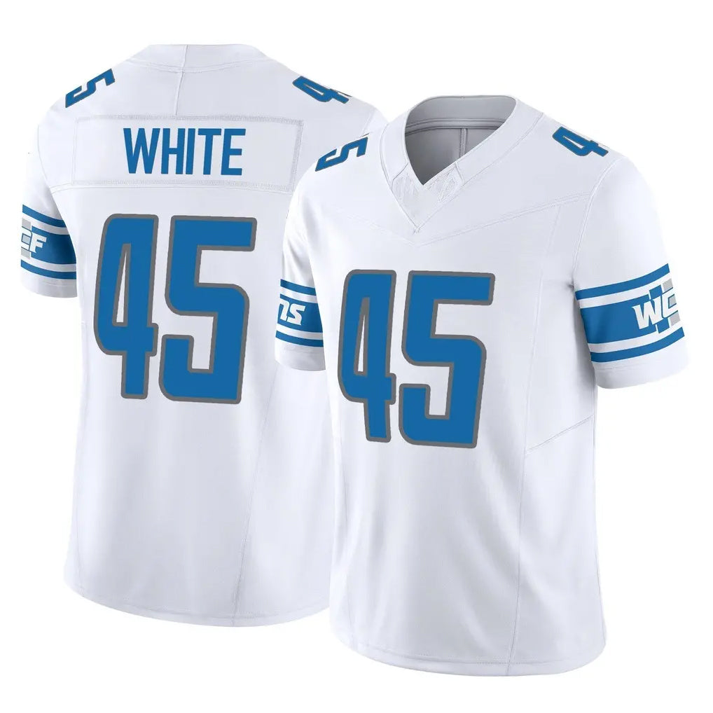 Broks D.Lions #45 Devin White Player White Vapor F.U.S.E. Limited Home Game Stitched Jerseys