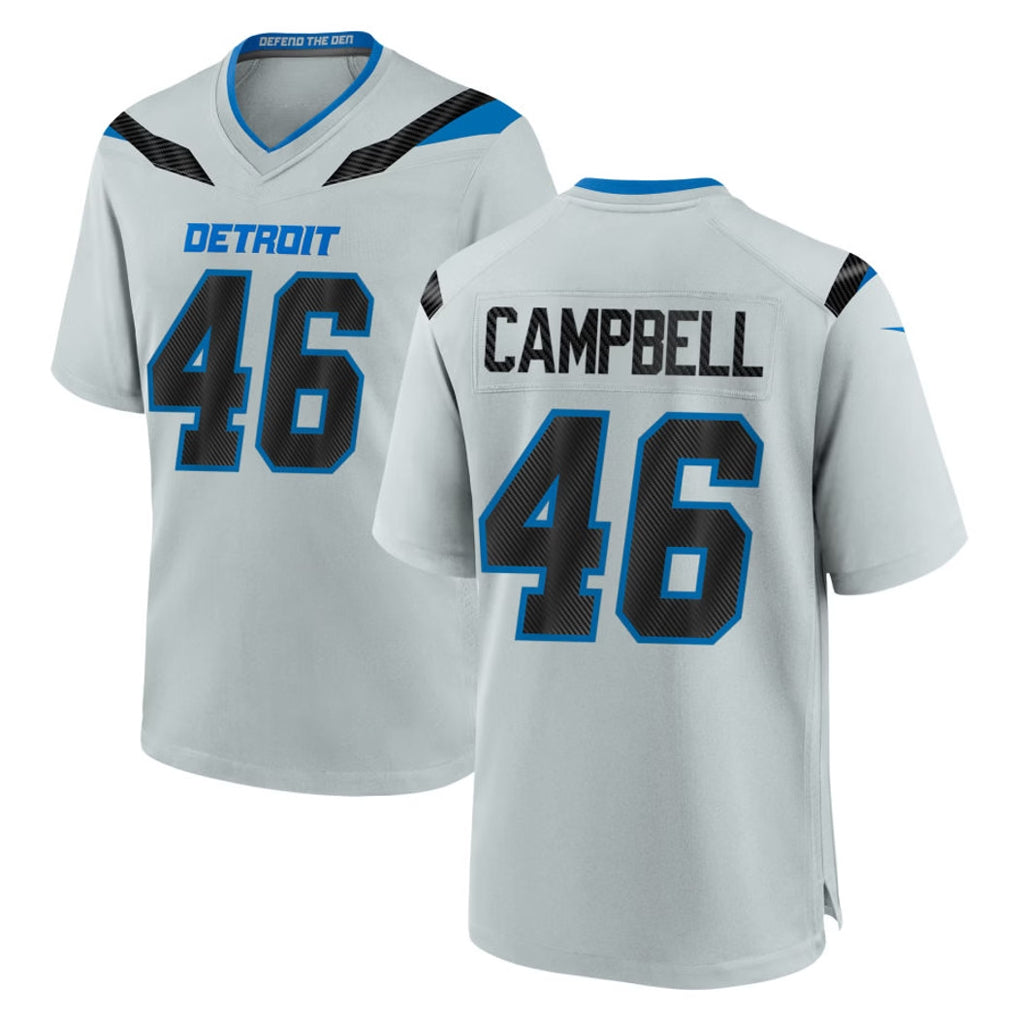 Broks D.Lions #46 Jack Campbell Player Silver 2026 Rivalries Collection Home Game Stitched Jerseys
