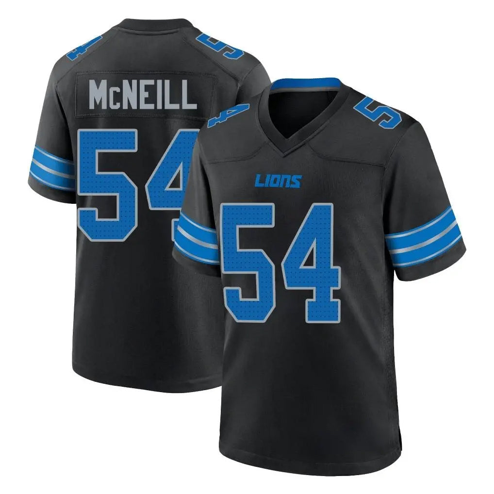 Broks D.Lions #54 Alim McNeill Player Black Alternate Home Game Stitched Jerseys