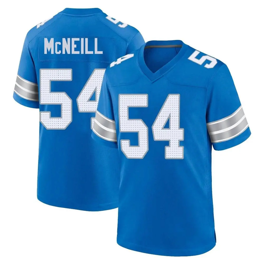 Broks D.Lions #54 Alim McNeill Player Blue Alternate Home Game Stitched Jerseys
