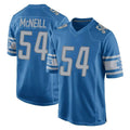 Broks D.Lions #54 Alim McNeill Player Blue Home Game Stitched Jerseys