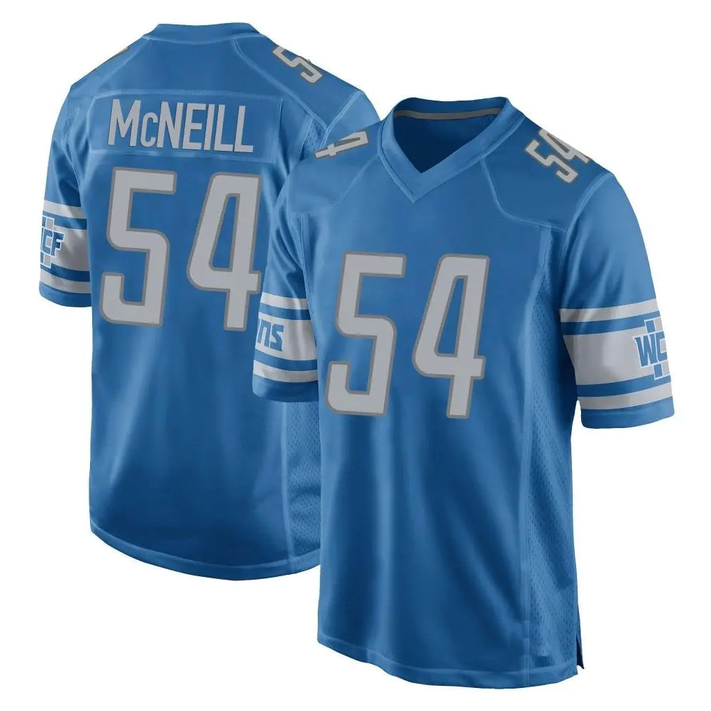 Broks D.Lions #54 Alim McNeill Player Blue Home Game Stitched Jerseys