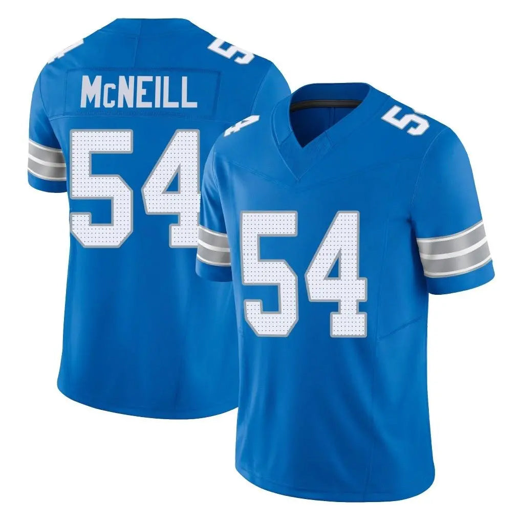 Broks D.Lions #54 Alim McNeill Player Blue Limited Vapor F.U.S.E. Alternate Home Game Stitched Jerseys