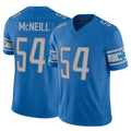 Broks D.Lions #54 Alim McNeill Player Blue Vapor F.U.S.E. Limited Home Game Stitched Jerseys