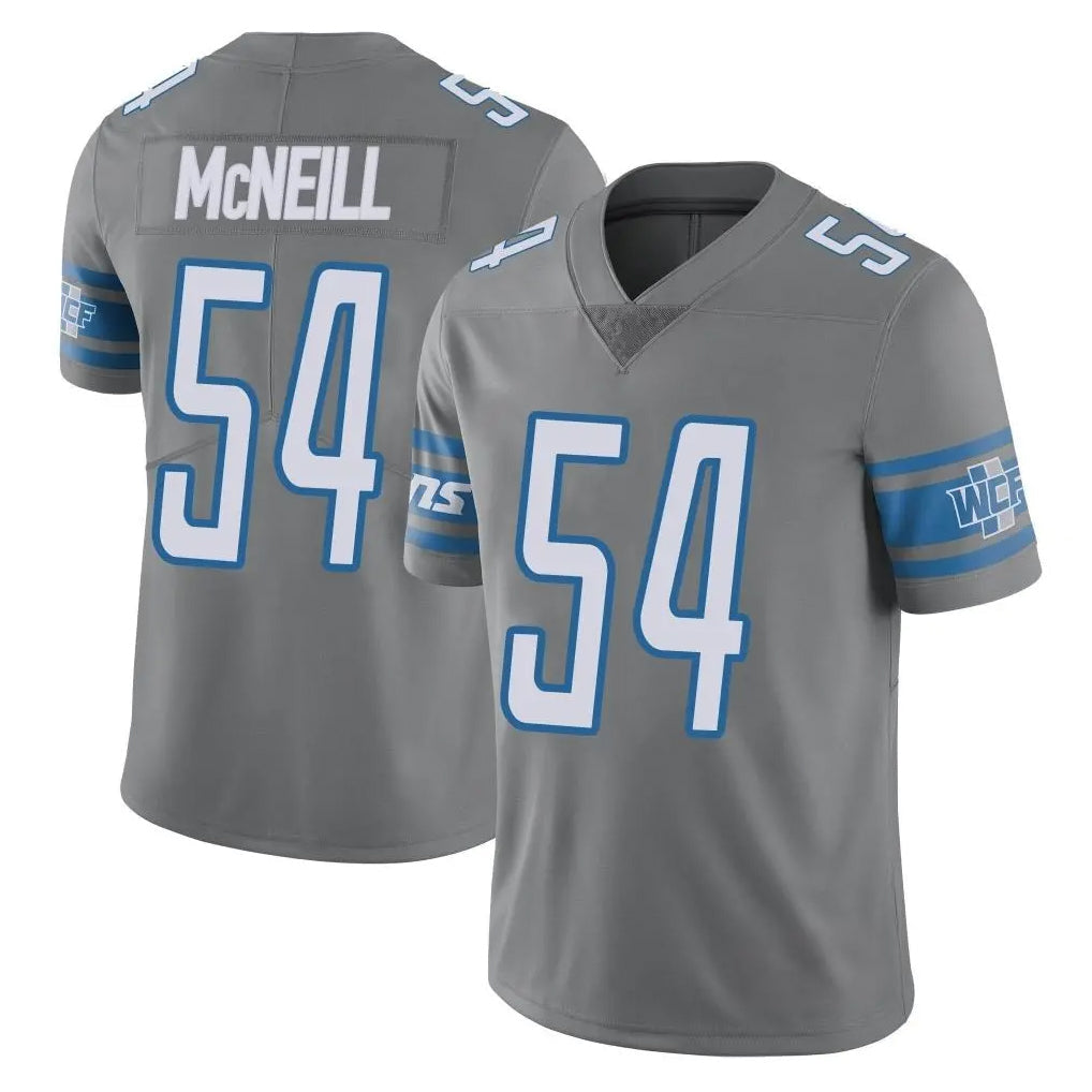 Broks D.Lions #54 Alim McNeill Player Gray Vapor Untouchable Limited Home Game Stitched Jerseys