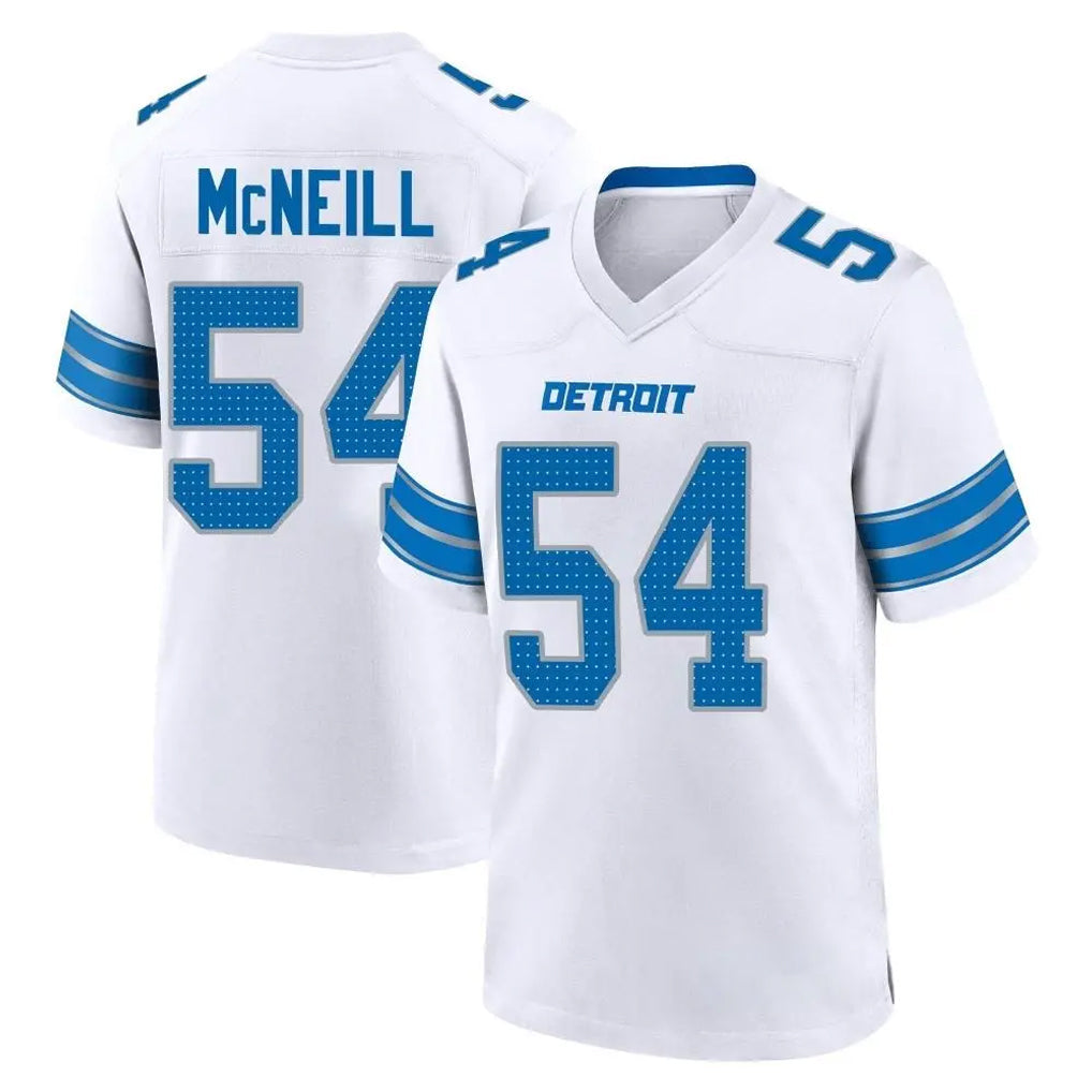 Broks D.Lions #54 Alim McNeill Player White Alternate Home Game Stitched Jerseys