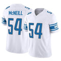 Broks D.Lions #54 Alim McNeill Player White Vapor F.U.S.E. Limited Home Game Stitched Jerseys