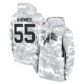 Broks D.Lions #55 Derrick Barnes Player Arctic Camo Salute to Service Hoodies Limited Game Stitched Jerseys