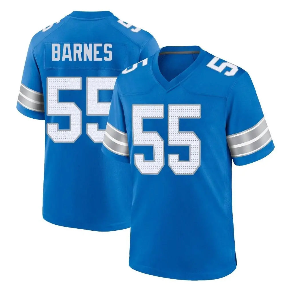 Broks D.Lions #55 Derrick Barnes Player Blue Alternate Home Game Stitched Jerseys