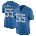 Broks D.Lions #55 Derrick Barnes Player Blue Limited Throwback Vapor Untouchable Stitched Jerseys