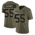 Broks D.Lions #55 Derrick Barnes Player Olive 2025 Salute To Service Limited Home Game Stitched Jerseys