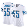 Broks D.Lions #55 Derrick Barnes Player White Vapor F.U.S.E. Limited Home Game Stitched Jerseys