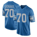 Broks D.Lions #70 Juice Scruggs Player Blue Vapor Untouchable Throwback Game Stitched Jerseys